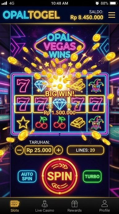 Screenshot proses verifikasi aplikasi di opaltogel.